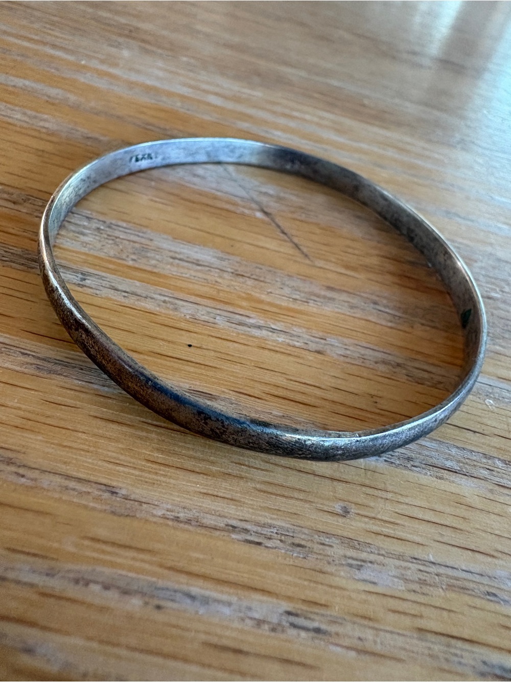 Sterling Silver “mexico” Bangle Bracelet - Silver